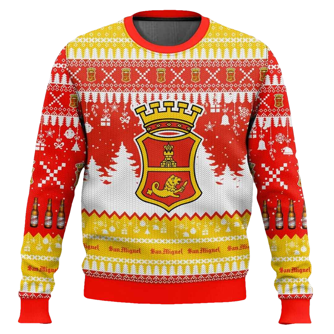 San Miguel United Kingdom Beer Ugly Christmas Sweater - Moonbestprint