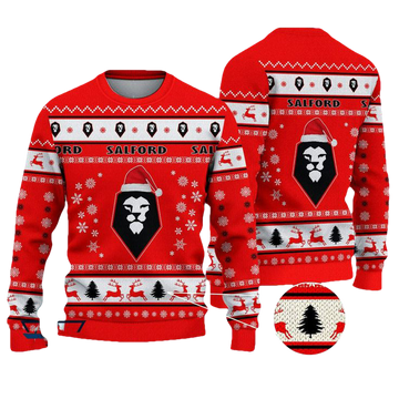 Salford City Football Christmas Ugly Sweater - Moonbestprint