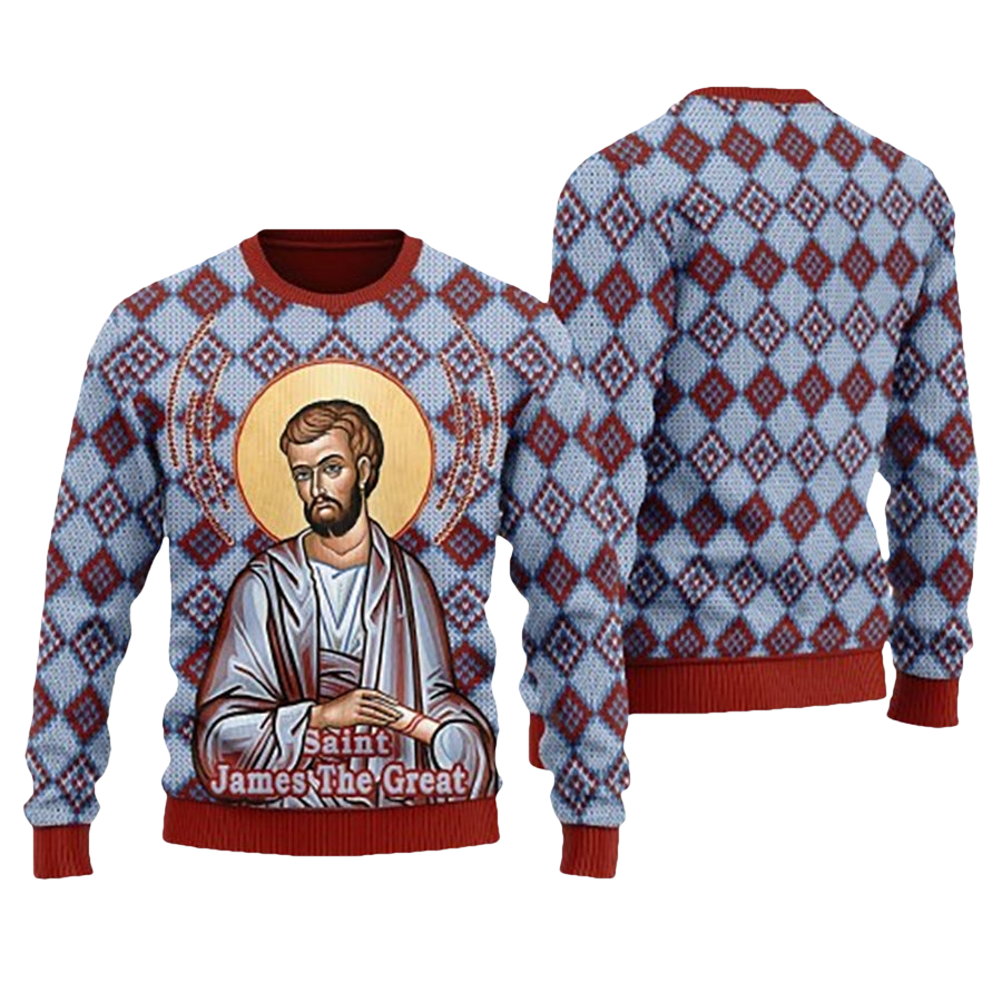 Saint James The Great Ugly Christmas Sweater - Moonbestprint