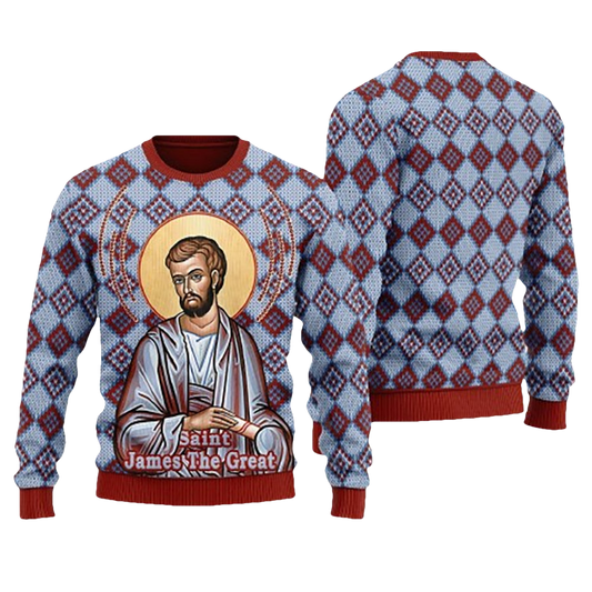 Saint James The Great Ugly Christmas Sweater - Moonbestprint