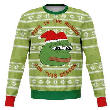 Sad Pepe The Frog Meme Ugly Christmas Sweater - Moonbestprint