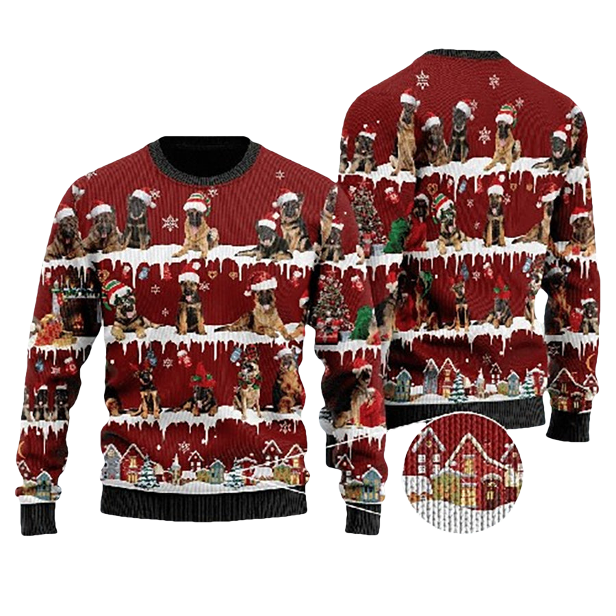 Rottweiler Ugly Christmas Sweater - Moonbestprint