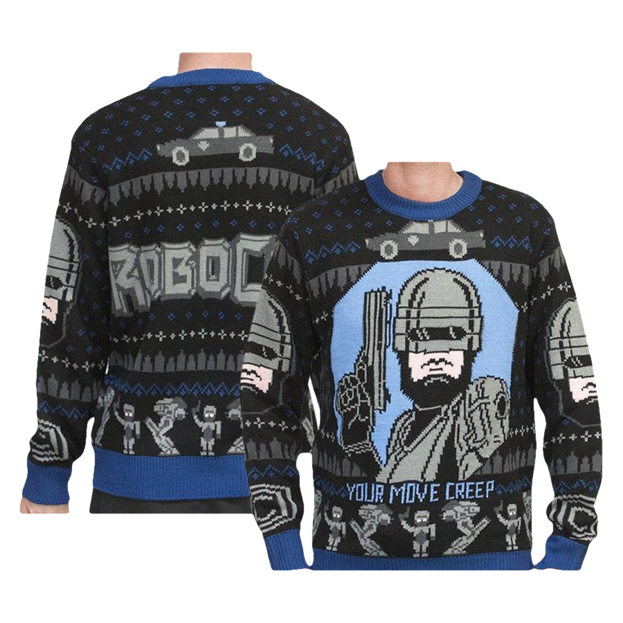 Robocop Your Move Creep Ugly Christmas Sweater - Moonbestprint