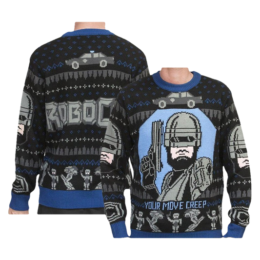 Robocop Your Move Creep Ugly Christmas Sweater - Moonbestprint