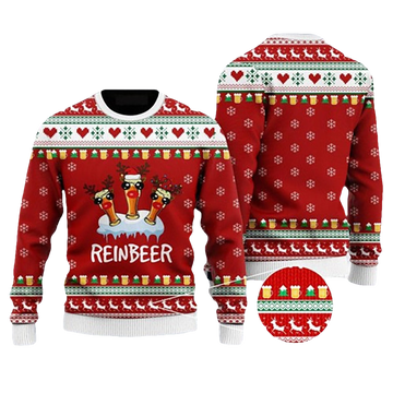Reinbeer Ugly Christmas Sweater - Moonbestprint