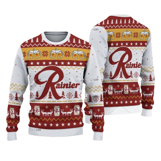 Rainier Beer Ugly Christmas Sweater - Moonbestprint