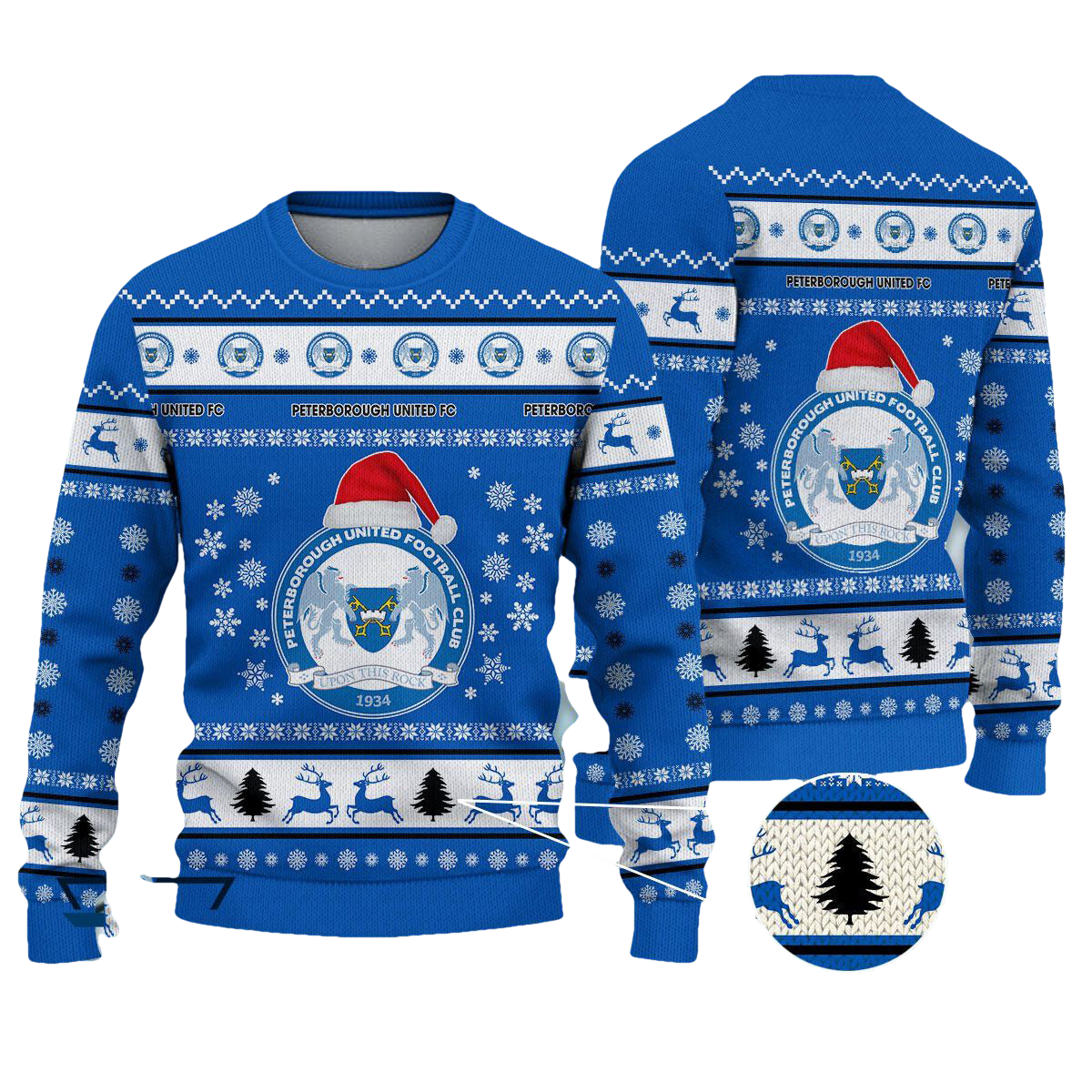 Peterborough United Christmas Ugly Sweater - Moonbestprint