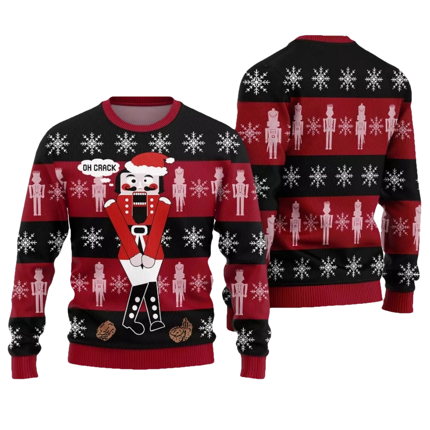 Oh Crack Nutcracker Ballet Ugly Christmas Sweater - Moonbestprint