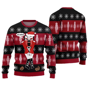 Oh Crack Nutcracker Ballet Ugly Christmas Sweater - Moonbestprint