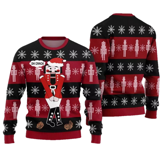 Oh Crack Nutcracker Ballet Ugly Christmas Sweater - Moonbestprint
