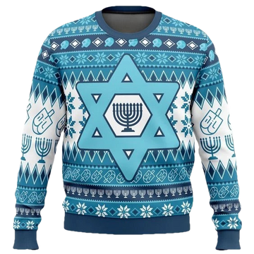 Nysekai Hanukkah Ugly Christmas Sweater - Moonbestprint