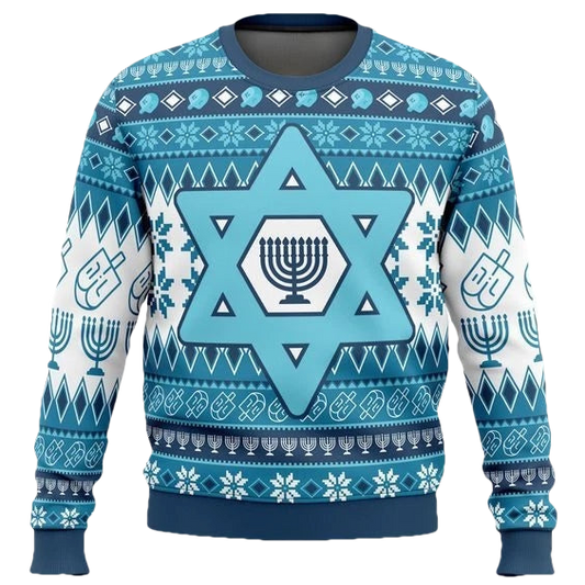 Nysekai Hanukkah Ugly Christmas Sweater - Moonbestprint