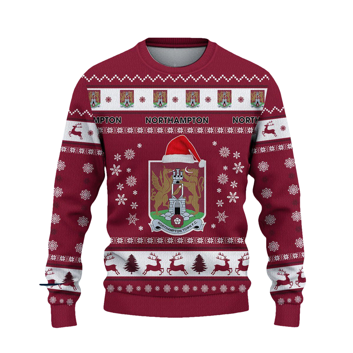 Northampton Town Ugly Christmas Sweater - Moonbestprint
