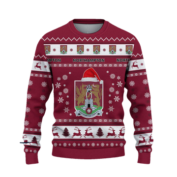 Northampton Town Ugly Christmas Sweater - Moonbestprint