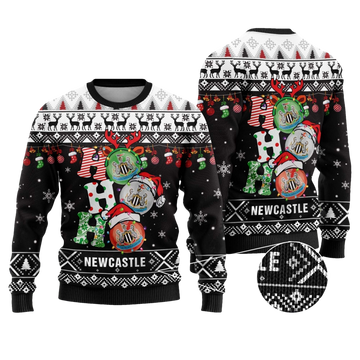 Newcastle United Ho Ho Ho Ugly Christmas Sweater - Moonbestprint