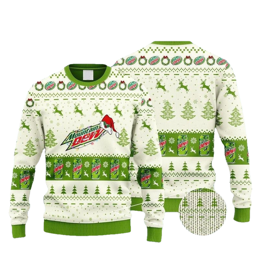 Mountain Dew Santa Christmas Ugly Sweater - Moonbestprint