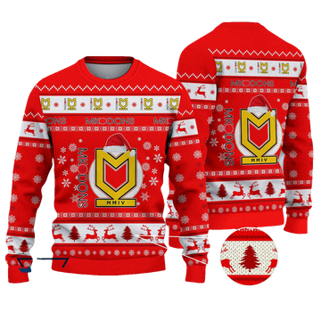 Milton Keynes Dons Christmas Ugly Sweater - Moonbestprint
