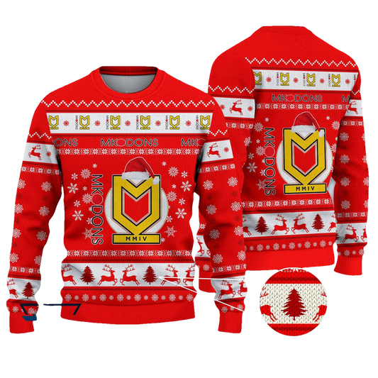 Milton Keynes Dons Christmas Ugly Sweater - Moonbestprint
