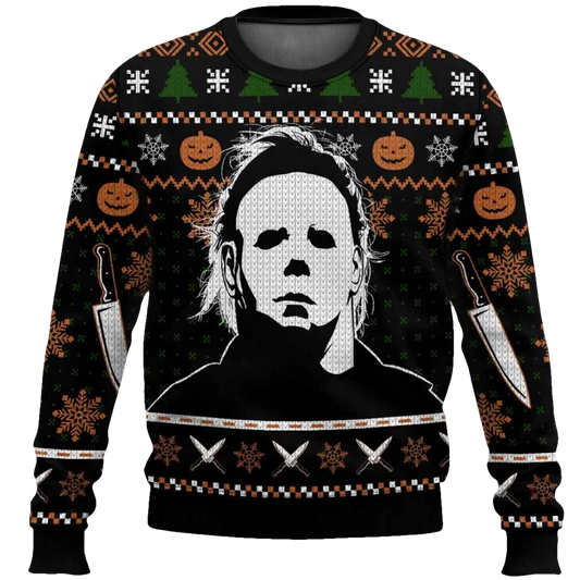 Michael Myers Ugly Christmas Sweater - Moonbestprint