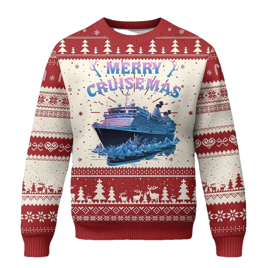 Merry Cruisemas Ugly Christmas Sweater - Moonbestprint