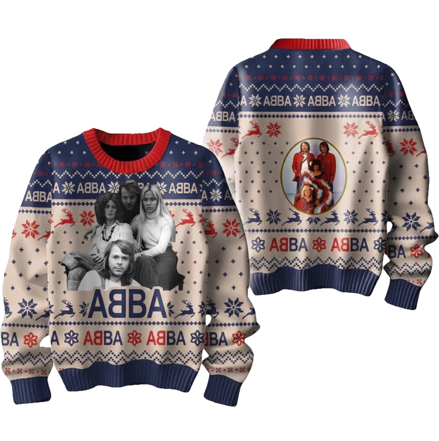 Merry Christmas ABBA Ugly Sweater Jumper - Moonbestprint