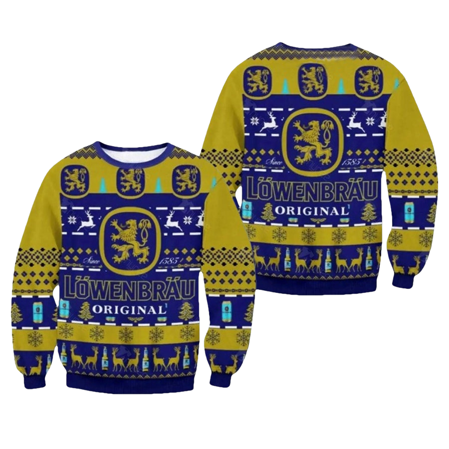 Lowenbrau Original Beer Christmas Ugly Sweater - Moonbestprint