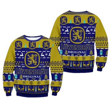 Lowenbrau Original Beer Christmas Ugly Sweater - Moonbestprint