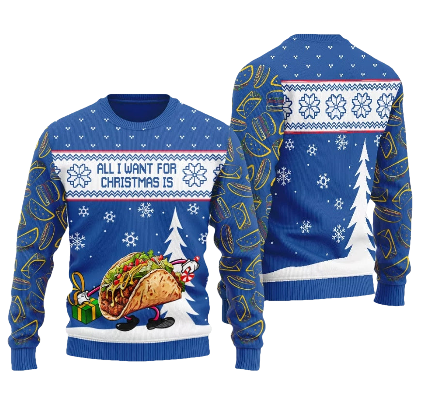 Love Taco Ugly Christmas Sweater - Moonbestprint