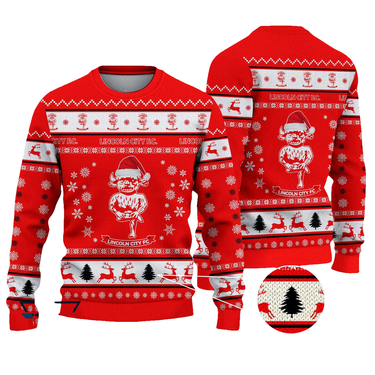 Lincoln City Christmas Ugly Sweater - Moonbestprint