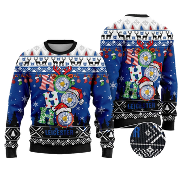 Leicester City Ho Ho Ho Ugly Christmas Sweater - Moonbestprint