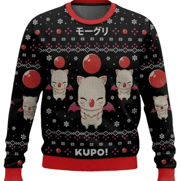 Kupo Moogle Final Fantasy Ugly Christmas Sweater - Moonbestprint
