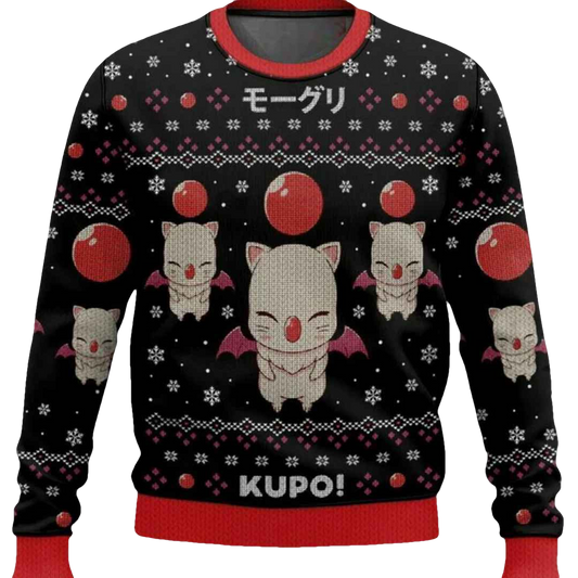 Kupo Moogle Final Fantasy Ugly Christmas Sweater - Moonbestprint