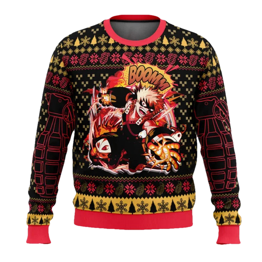 Katsuki Bakugo My Hero Academia Ugly Christmas Sweater - Moonbestprint