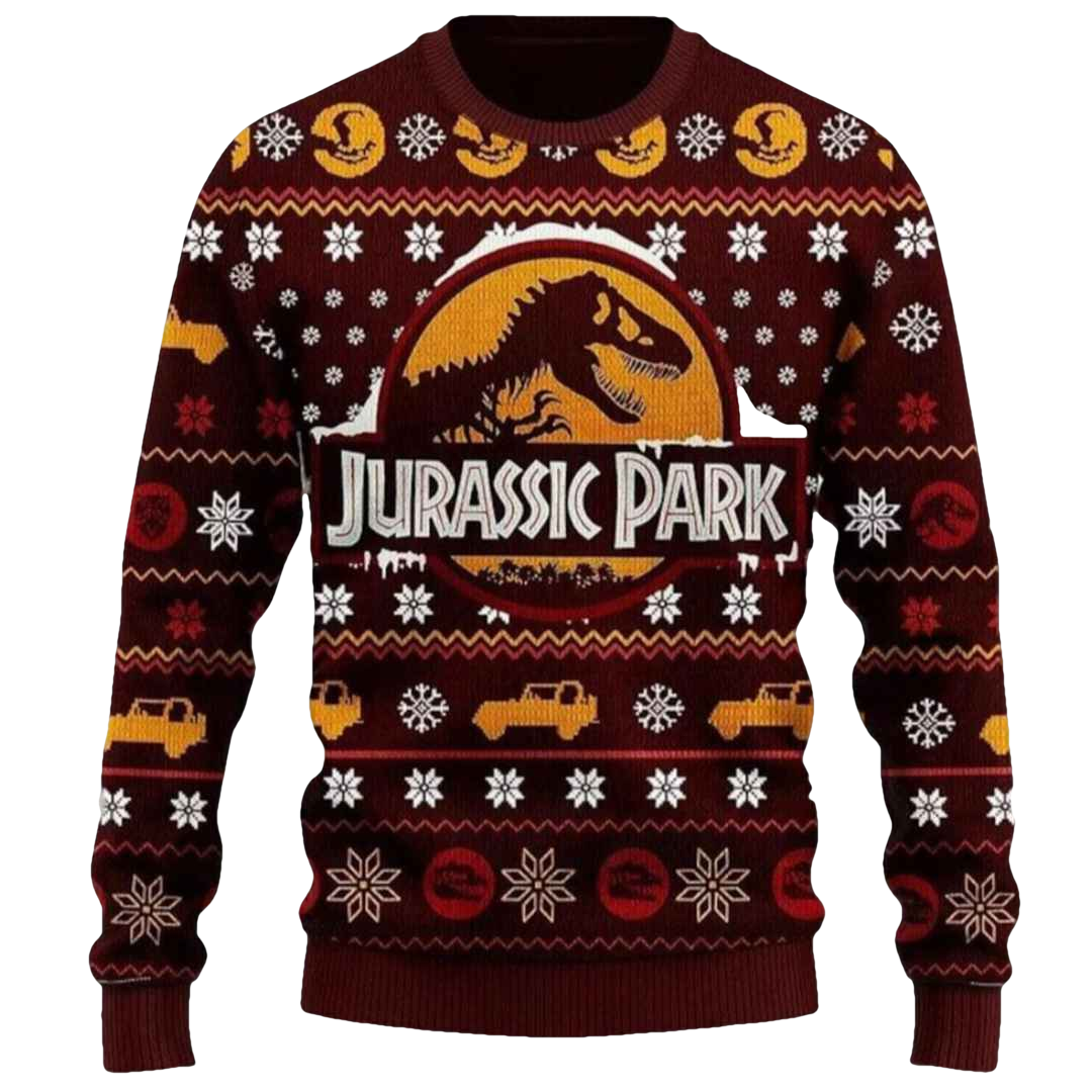 Jurassic Park Ugly Christmas Sweater - Moonbestprint