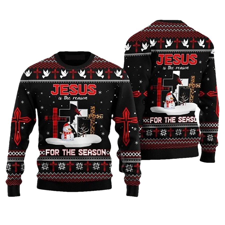 Jesus Is The Reason For The Season Ugly Christmas Sweater - Moonbestprint