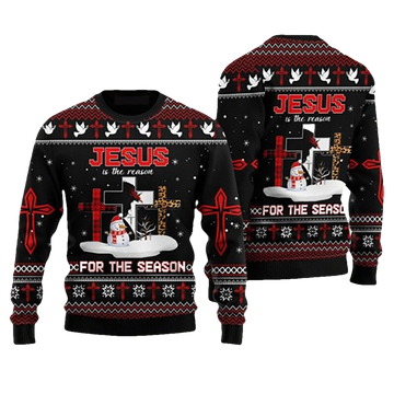 Jesus Is The Reason For The Season Ugly Christmas Sweater - Moonbestprint