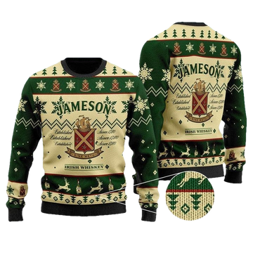 Jameson Irish Whiskey Ugly Christmas Sweater - Moonbestprint