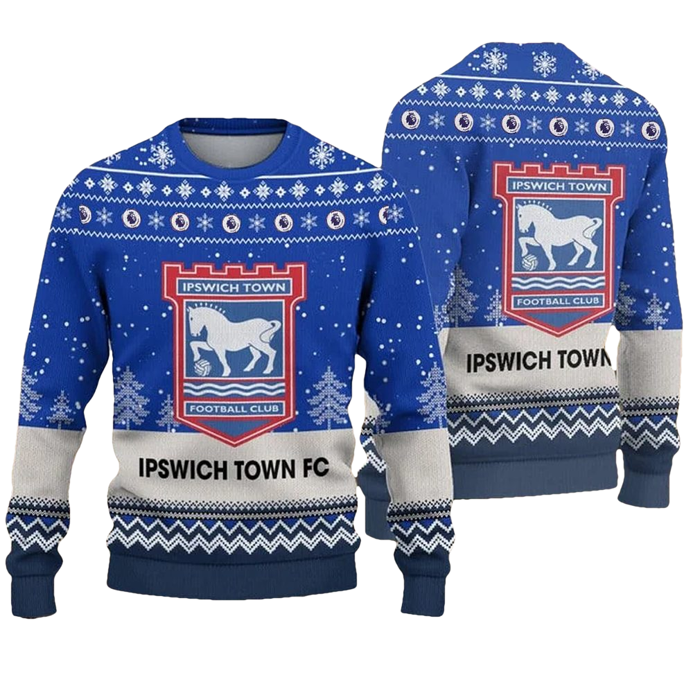 Ipswich Town Ugly Christmas Sweater - Moonbestprint