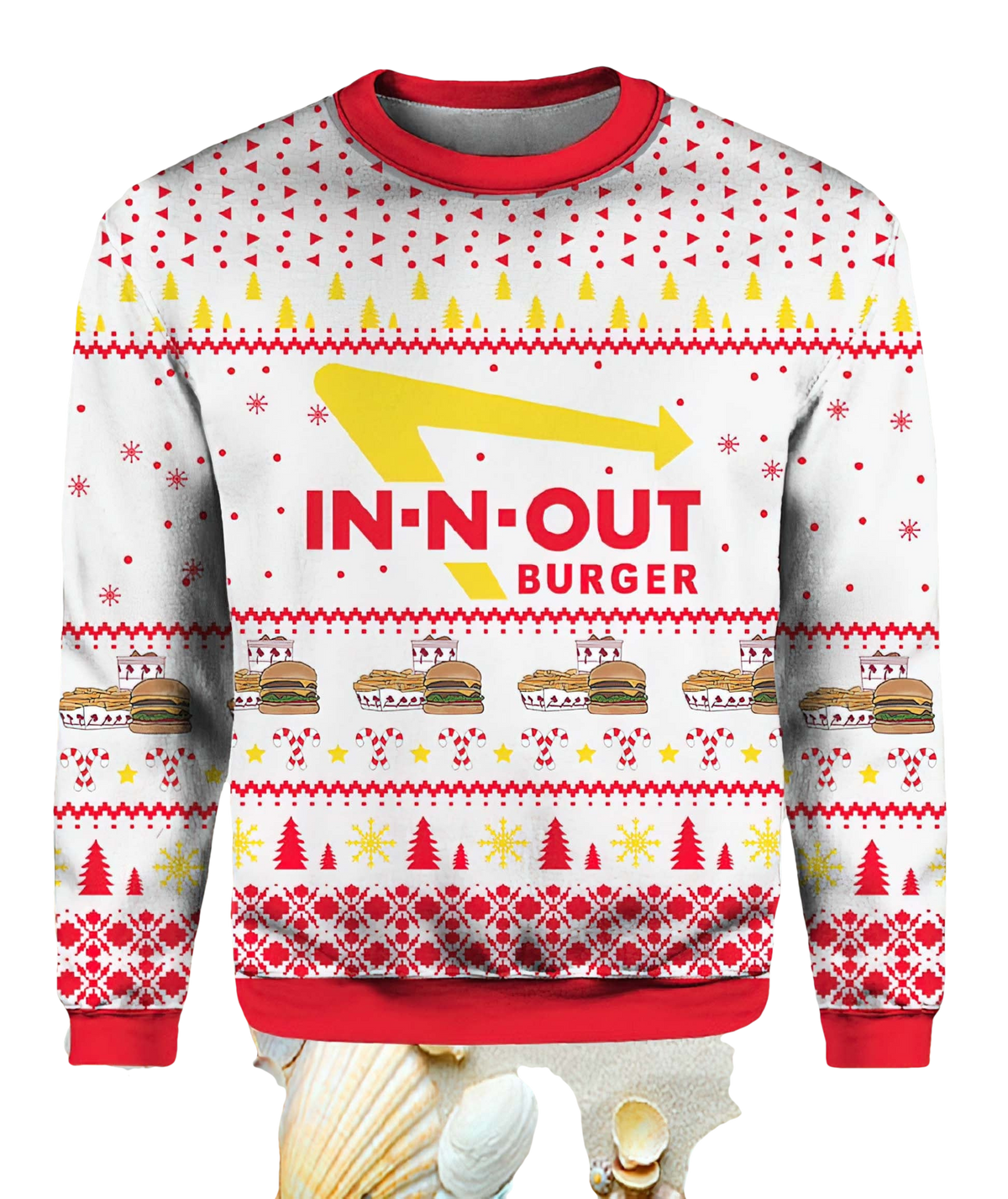 In N Out Burger Ugly Christmas Sweater - Moonbestprint