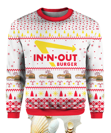 In N Out Burger Ugly Christmas Sweater - Moonbestprint
