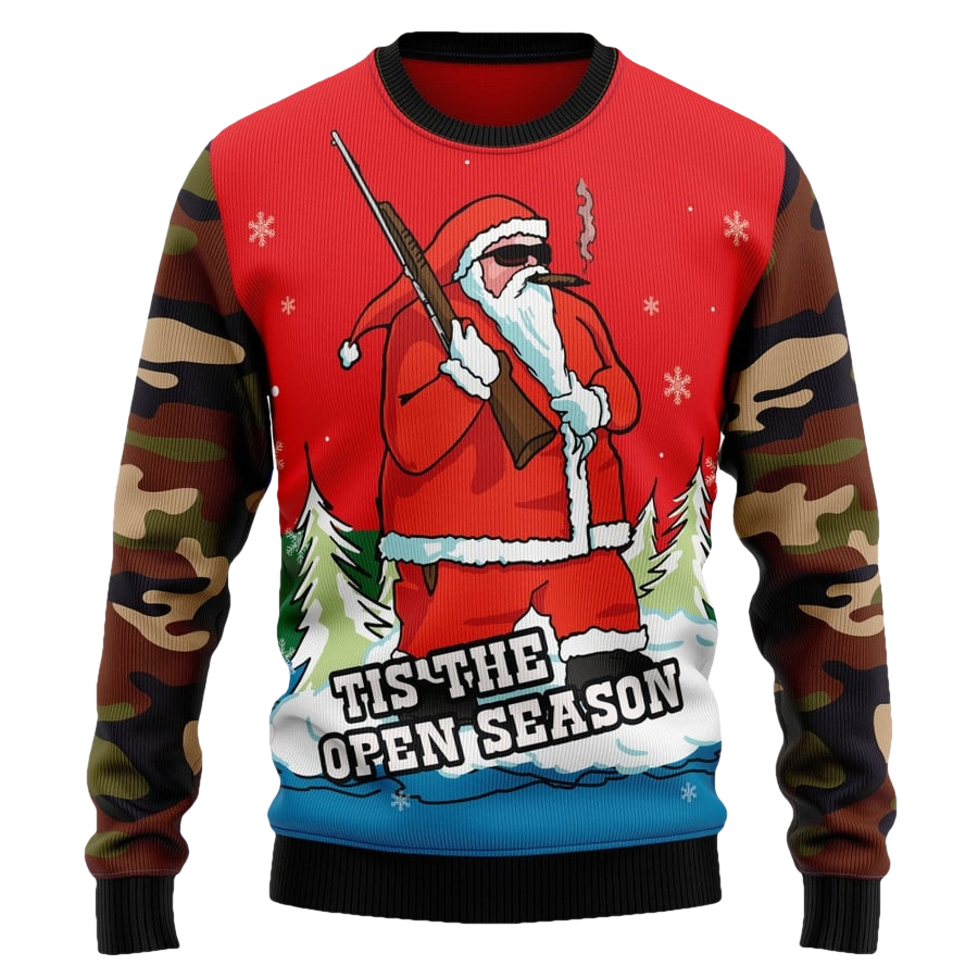 Hunting Open Season Ugly Christmas Sweater - Moonbestprint