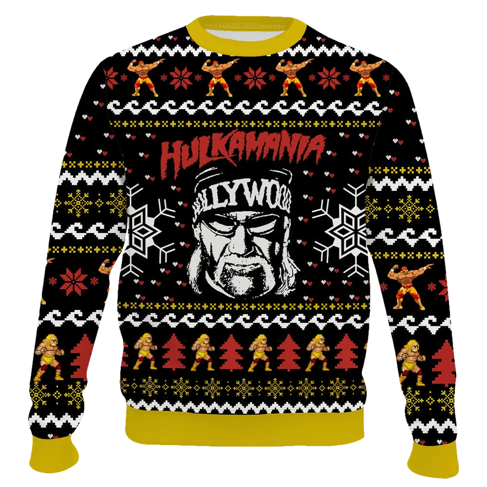 Hulkamania Hulk Hogan Ugly Christmas Sweater - Moonbestprint