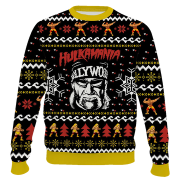 Hulkamania Hulk Hogan Ugly Christmas Sweater - Moonbestprint