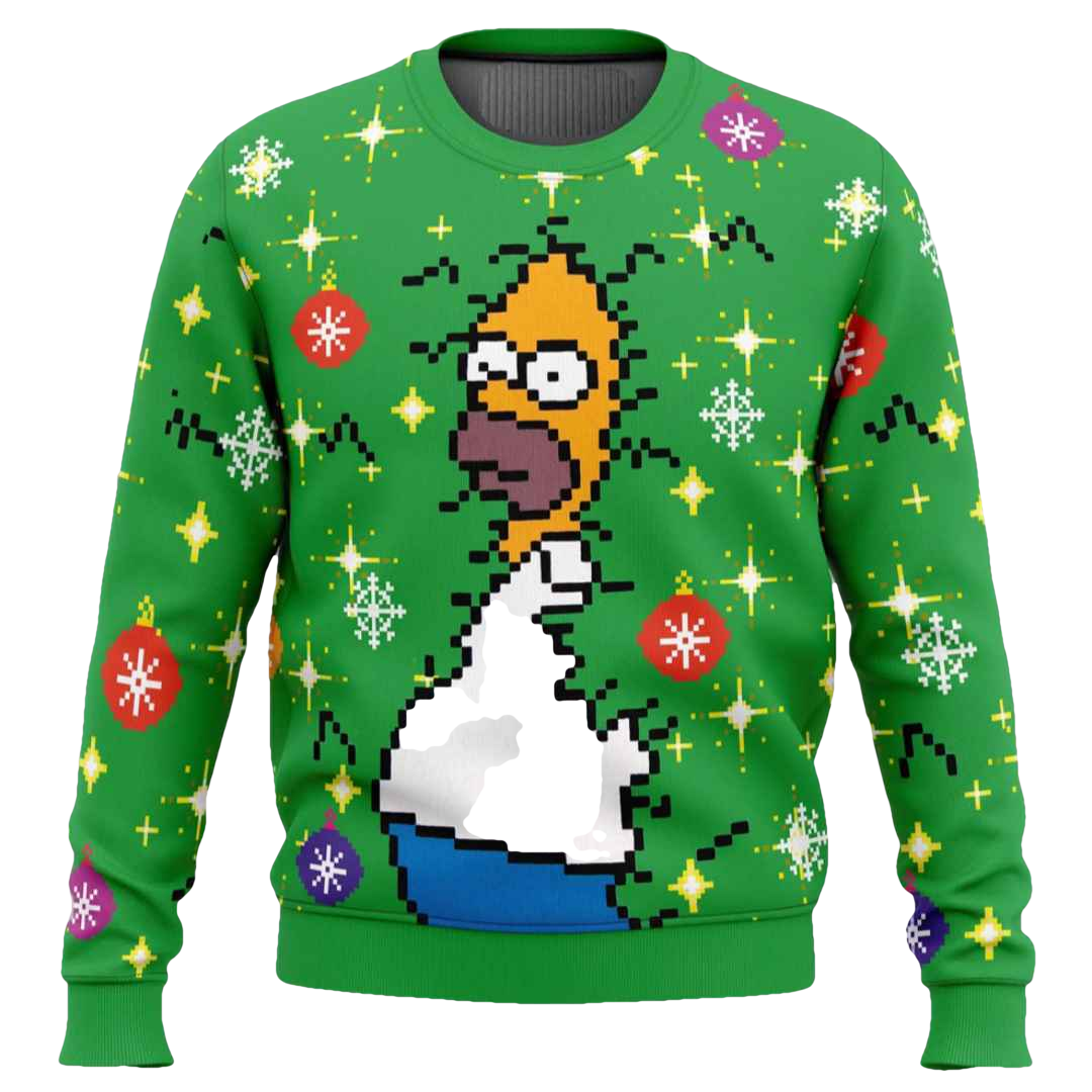 Homer Bush Meme The Simpsons Ugly Christmas Sweater - Moonbestprint