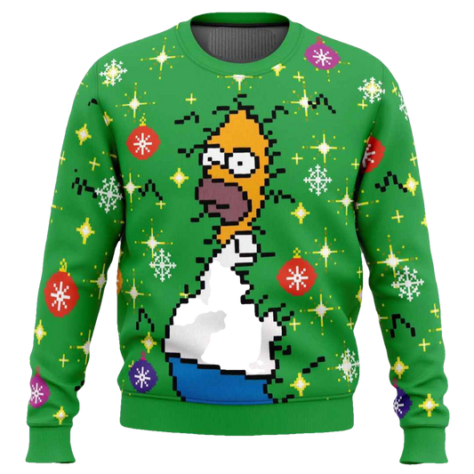Homer Bush Meme The Simpsons Ugly Christmas Sweater - Moonbestprint