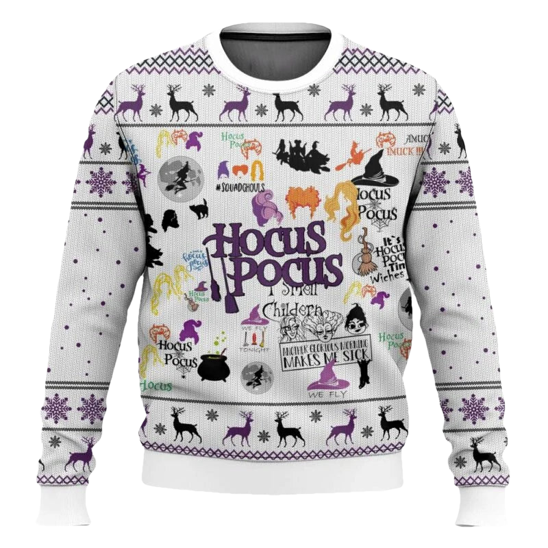 Hocus Pocus Ugly Christmas Sweater - Moonbestprint