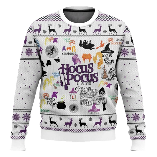 Hocus Pocus Ugly Christmas Sweater - Moonbestprint