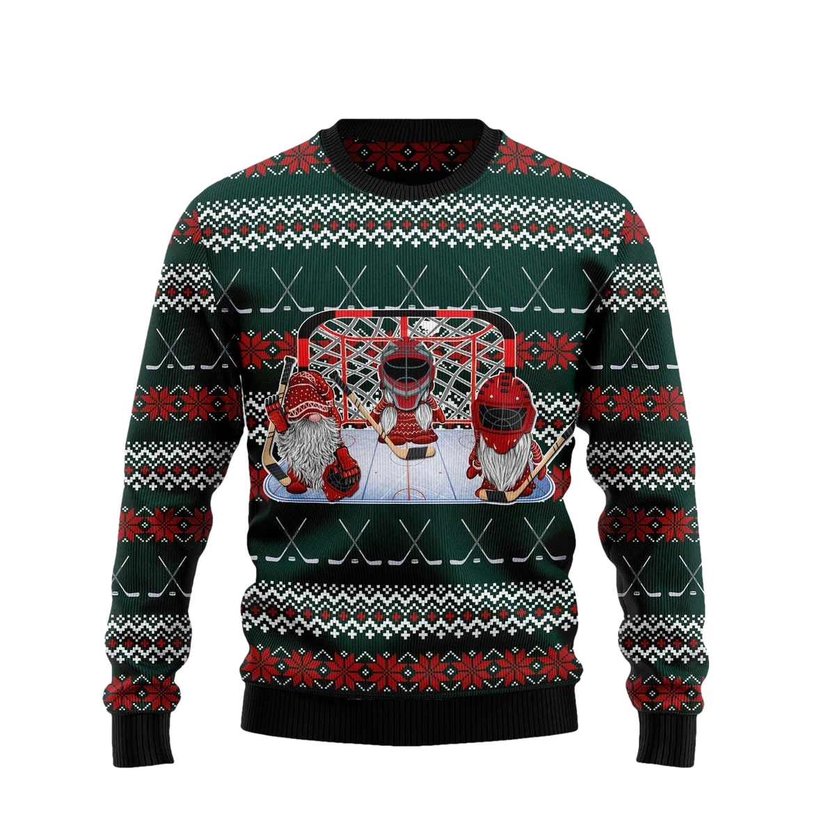 Hockey Gnomies Ugly Christmas Sweater - Moonbestprint
