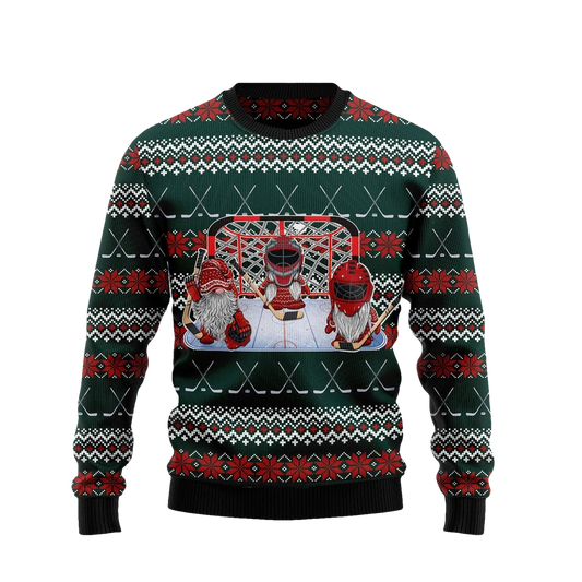 Hockey Gnomies Ugly Christmas Sweater - Moonbestprint