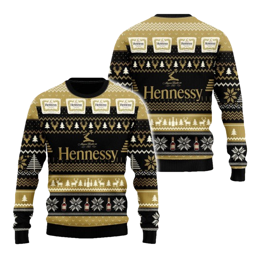 Hennessy Whiskey Ugly Christmas Sweater - Moonbestprint